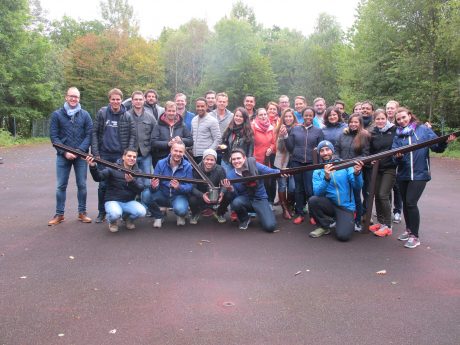 With my new classmates at the leadership camp, Stromberg, October 2016