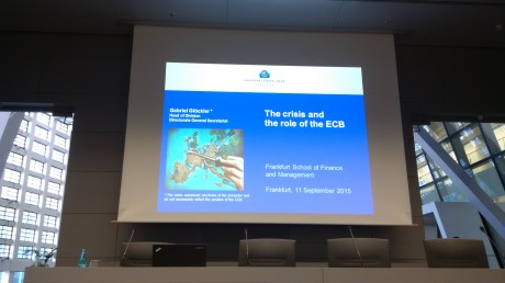 The crisis and the role of the ECB