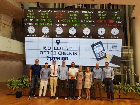 Visiting the fintech hub The Floor at the Tel Aviv Stock Exchange
